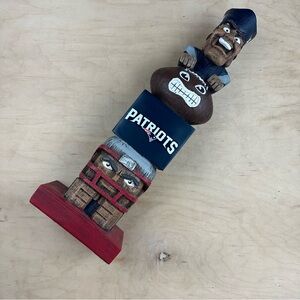 Patriots Themed Totem Pole Decor